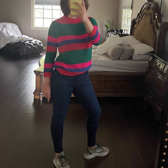 Color Blocking Knit Sweater Isabella D - Picture 3 of 10